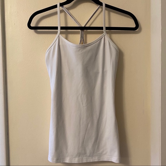 lululemon athletica Tops - White Lululemon Workout Tank Top with Built in Bra